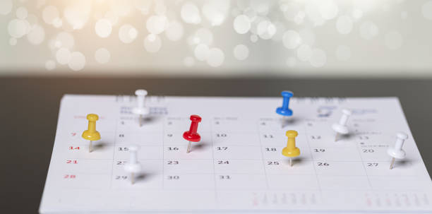 istock Calendar Event Planner is busy . 1327986940
