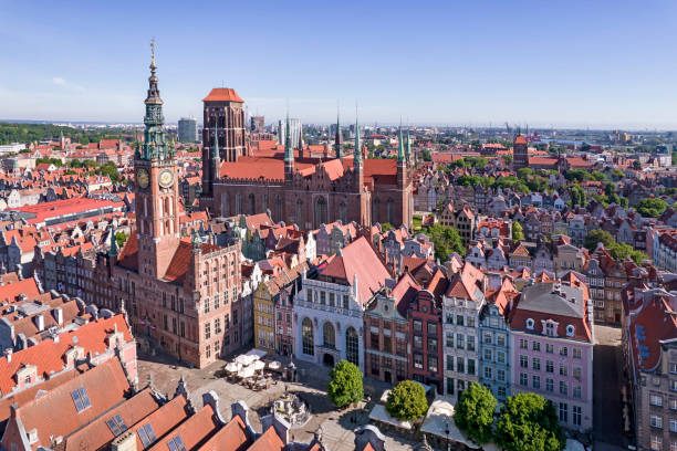 Old town of Gdansk, Poland Gdansk- view of the Old Town gdansk stock pictures, royalty-free photos & images