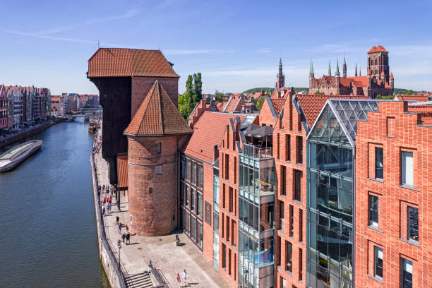 altstadt von danzig, polen - trident gdansk neptune fountain stock-fotos und bilder