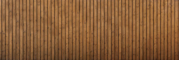 fond de texture de bois vertical brun provenant d’un arbre naturel - brown paper paper striped corrugated cardboard photos et images de collection