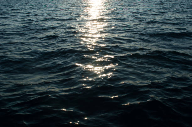 istock Sunlight reflecting in glittering sea 1327996217