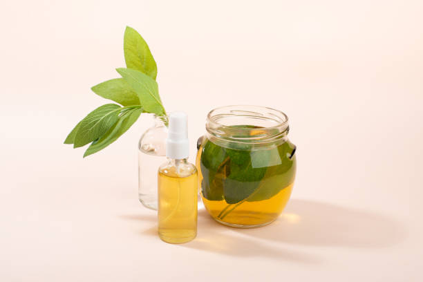 istock Home made Sage tonic in spray bottle. 1328004029