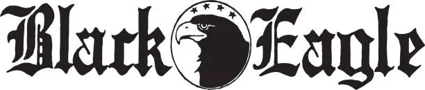 Vector illustration of Black Eagle