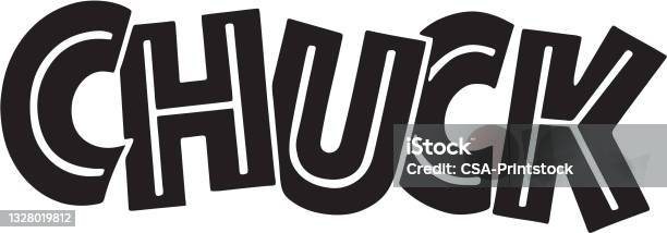 Chuck Lettering Chuck Stock Illustration - Download Image Now - Black And White, Design ...