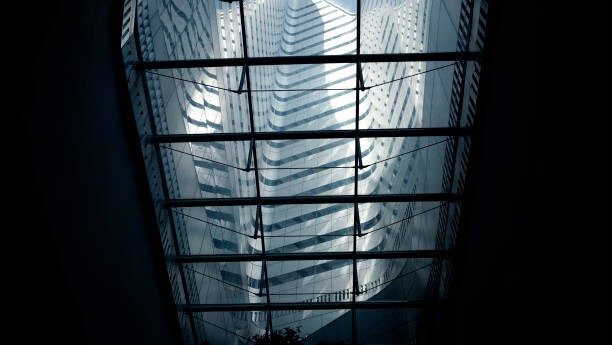 istock Close-Up modern office building.building with copy space.windows office building for background 1328029168