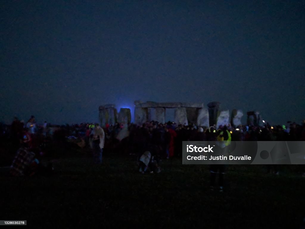 Stonehenge de nuit - Photo de Antique libre de droits Stonehenge de nuit - Photo de Antique libre de droits