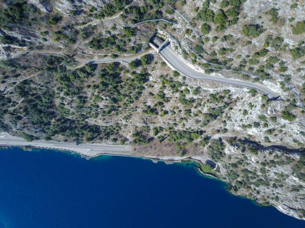 istock North Garda lake and Forra road by drone 1328031041