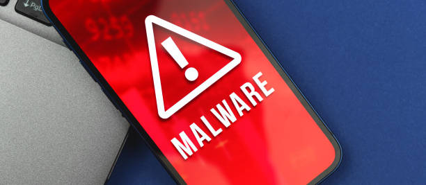istock A smartphone screen with detected malware software, waring of cyber crime 1328033910