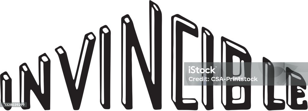 Invincible Stock Illustration - Download Image Now - Black And White ...