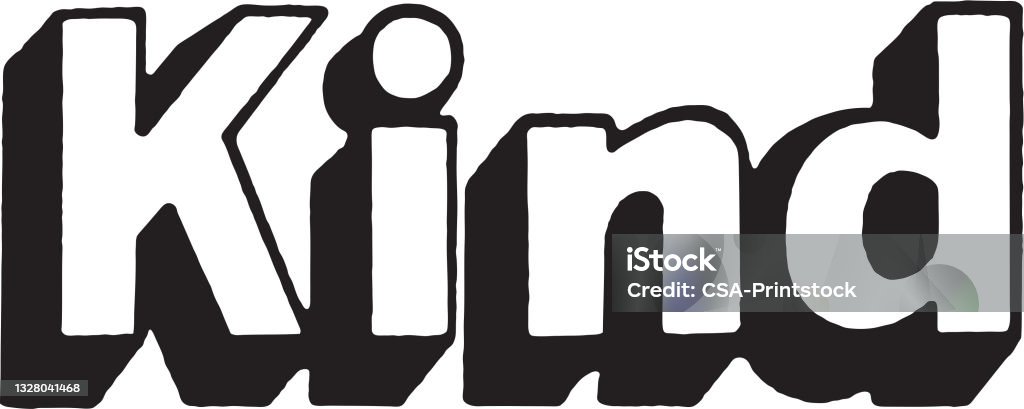 Stock Vector Kind Kind Stock Illustration - Download Image Now - Kindness, Vector, Black ...