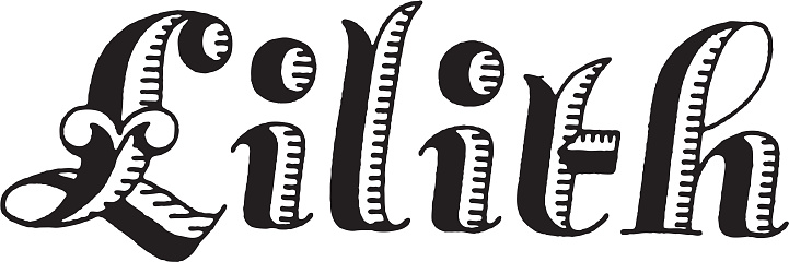 Lilith Lettering Lilith Stock Illustration - Download Image Now - Black And White ...