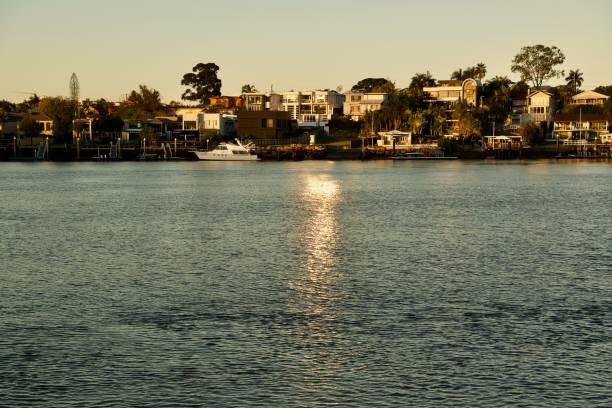 istock Afternoon sun on the river by Bulimba View 1 1328045897