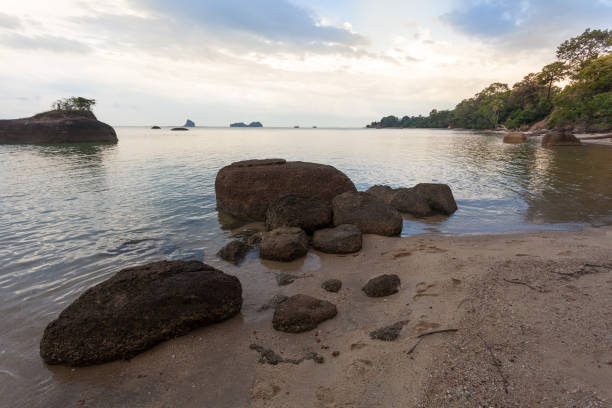 istock greate athmosphere on the beach with ocean view in langkawi, malaysia, long exposure 1328047838