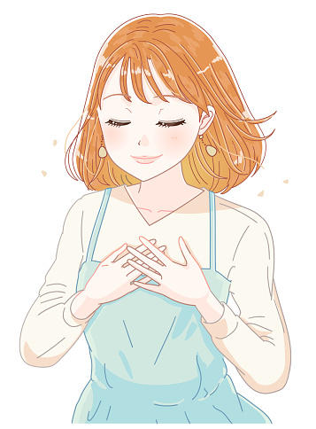 Ilustración de Ilustración De Anime Japonés De Una Mujer Con Los Ojos Cerrados Y La Mano En El Pecho y más Vectores Libres de Derechos de Mujeres - iStock Ilustración de Ilustración De Anime Japonés De Una Mujer Con Los Ojos Cerrados Y La Mano En El Pecho y más Vectores Libres de Derechos de Mujeres - iStock