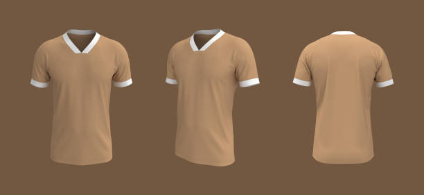 istock men's soccer t-shirt mockup in front, side and back views 1328049039