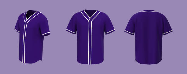 istock Baseball t-Shirt mockup in front, side and back views 1328049189