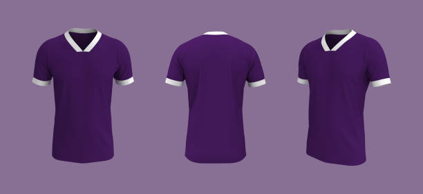 istock men's soccer t-shirt mockup in front, side and back views 1328051259