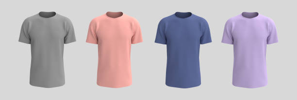 men's short-sleeve t-shirt mockup in front view