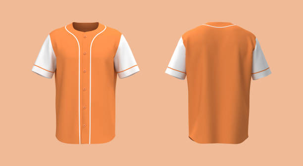 istock Baseball t-Shirt mockup in front and back views 1328051446