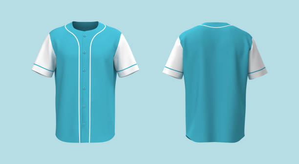istock Baseball t-shirt mockup in front and back views 1328052074