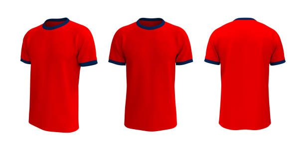 istock men's short-sleeve t-shirt mockup in front, side and back views 1328052272