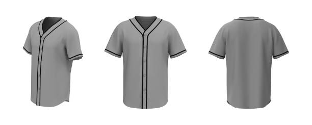 istock Baseball t-Shirt mockup in front, side and back views 1328052273