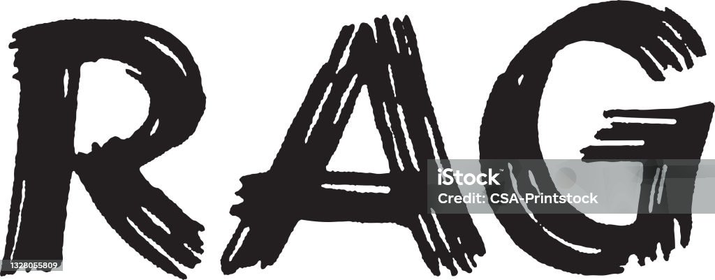 Typography Rag Png Rag Stock Illustration - Download Image Now - Black And White, Design ...