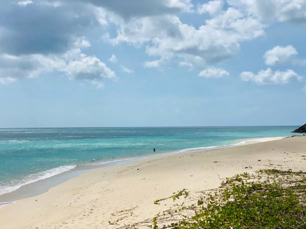 istock Beautiful tropical beach in Antigua 1328058580