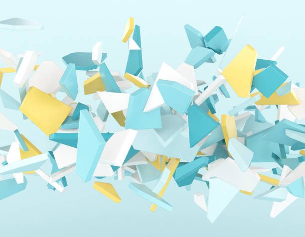 istock 3D fragments of Abstract Objects in Color Palettes 1328076126
