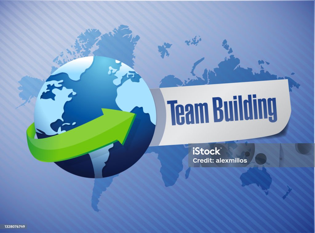 Group Build Sign Team Building Sign Illustration Design Stock Illustration - Download ...
