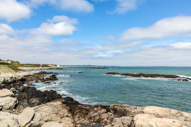 Waterfront homes. York, Maine, USA