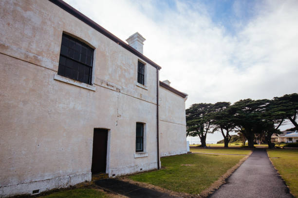 Historical public buildings of the famous Point Nepean Quarantine Station in Melbourne, Victoria, Australia