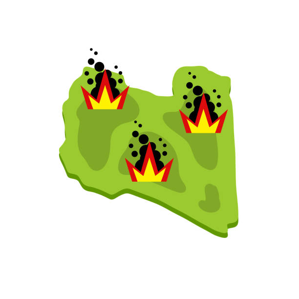 Libyan Explosion 150+ Libyan Uprising Stock Illustrations, Royalty-Free Vector Graphics ...