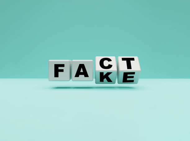 Flipping white cubes for change wording from "fake" to "fact" on blue background , 3d rendering. Flipping white cubes for change wording from "fake" to "fact" on blue background , 3d rendering. fake news stock pictures, royalty-free photos & images