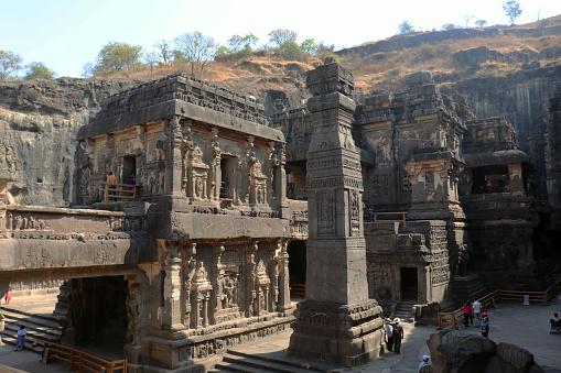 Aurangabad: Kailash temple is also known as Kailashnath Temple. This temple is on of the wonder in India. This temple is the largest of the rock-cut Hindu temples at the Ellora Caves, Maharashtra.