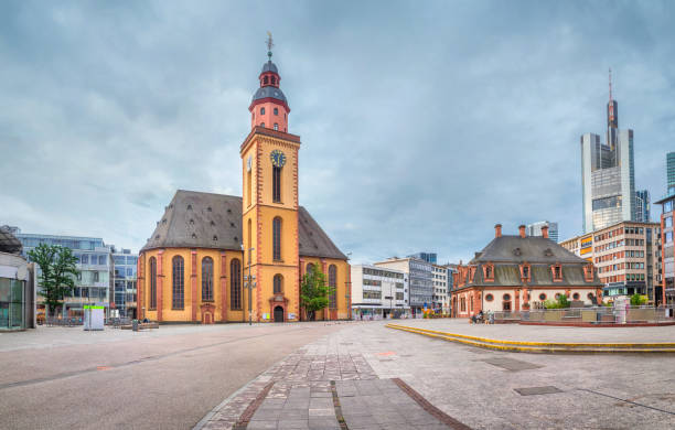 istock St. Catherine's Church in Frankfurt am Main, Germany 1328099135