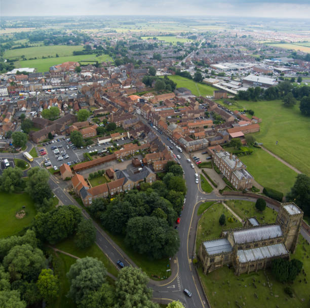 istock an aerial view of Thirsk in North Yorkshire 1328099721