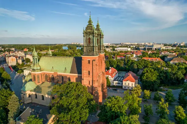 The oldest part of the city of Poznan, situated between the arms of Warta and Cybina.