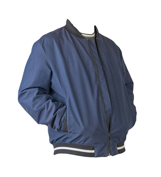 istock Bomber jacket and sweater isolated on white background 1328106680