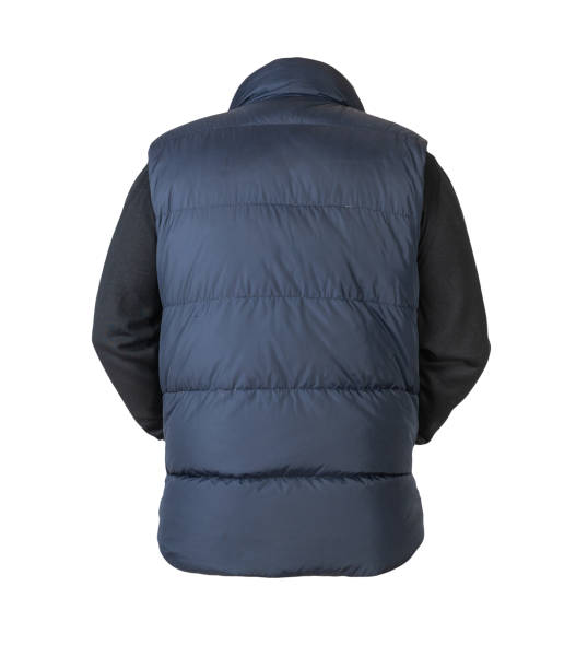 istock Sleeveless jacket and sweater isolated on white background. 1328106746