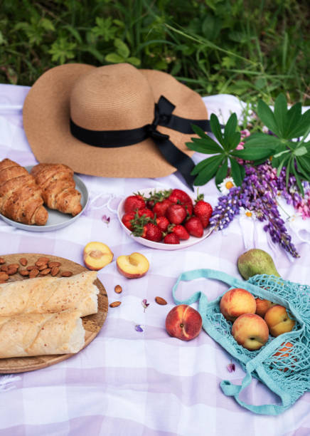istock Romantic picnic scene on summer day 1328109178