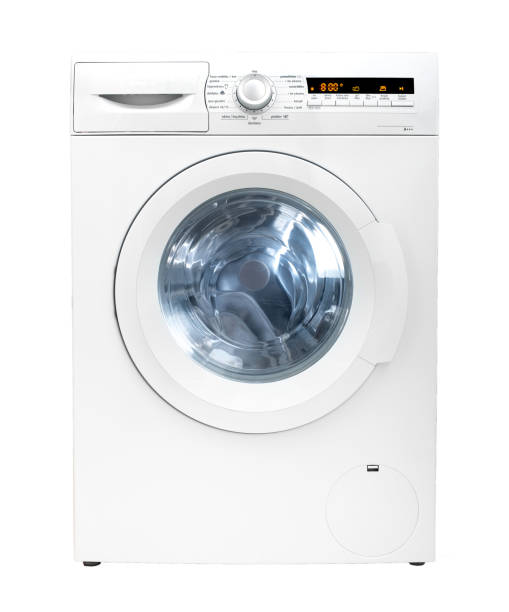 Washing machine isolated on white background Washing machine isolated on white background washing machine stock pictures, royalty-free photos & images