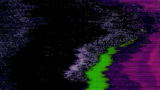istock Glitch noise static television VFX pack. Visual video effects stripes background,tv screen noise glitch effect.Video background, transition effect for video editing 1328124982