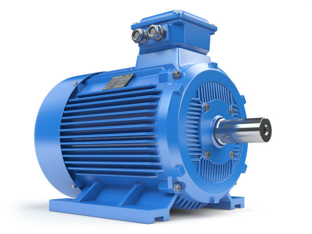 istock Industrial electric motor isolated on white. 1328130867