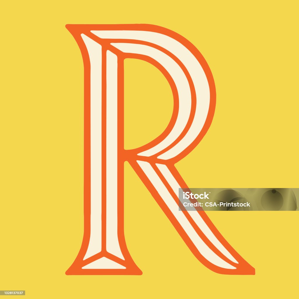 Letter R Stock Illustration - Download Image Now - Alphabet, Color ...