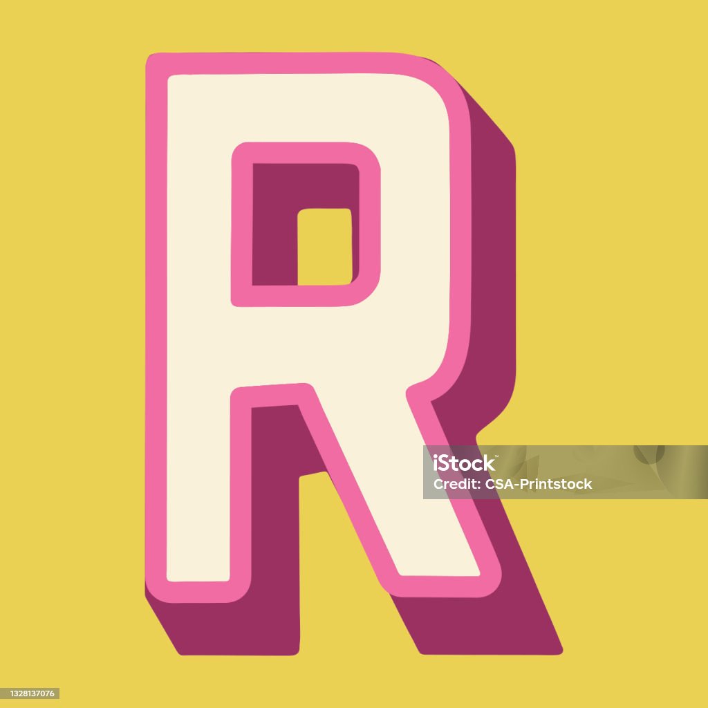 Istock Letter R Letter R Stock Illustration - Download Image Now - Alphabet, Color ...