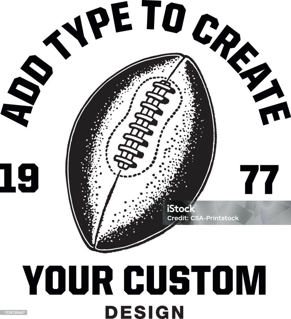 Generic Football Design Football Design Format Stock Illustration - Download Image Now ...