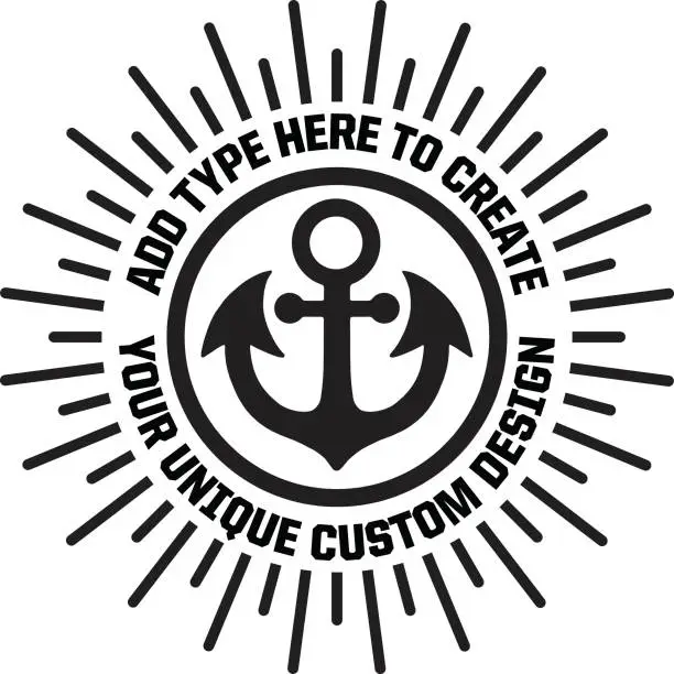 Vector illustration of Anchor Design Format