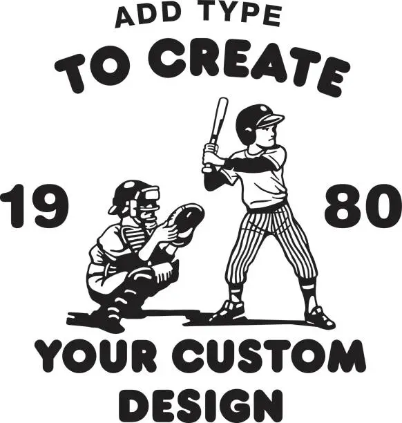 Vector illustration of Baseball Design Format