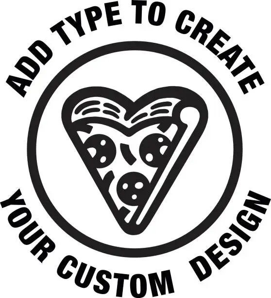 Vector illustration of Pizza Design Format